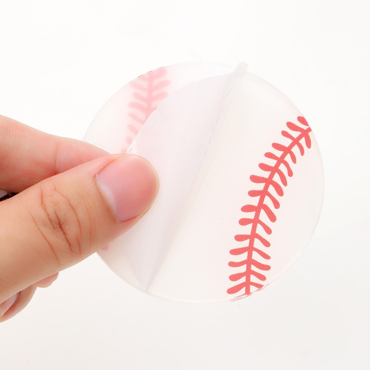 Wholesale Sports Style Baseball Acrylic Tassel Keychain
